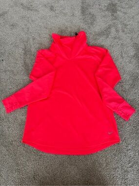 Nike Women’s Neon Pink Funnel Neck Running Pullover - S